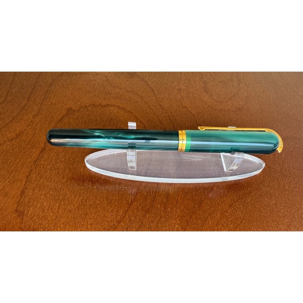 Visconti 1st Edition Green Marble Pericle Rollerball Pen RARE Vintage